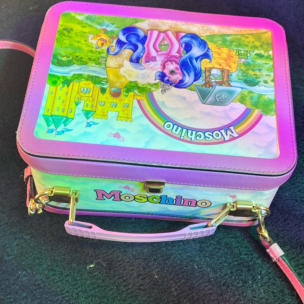 Moschino My Little Pony Crossbody Lunchbox Purse - Picture 8 of 11
